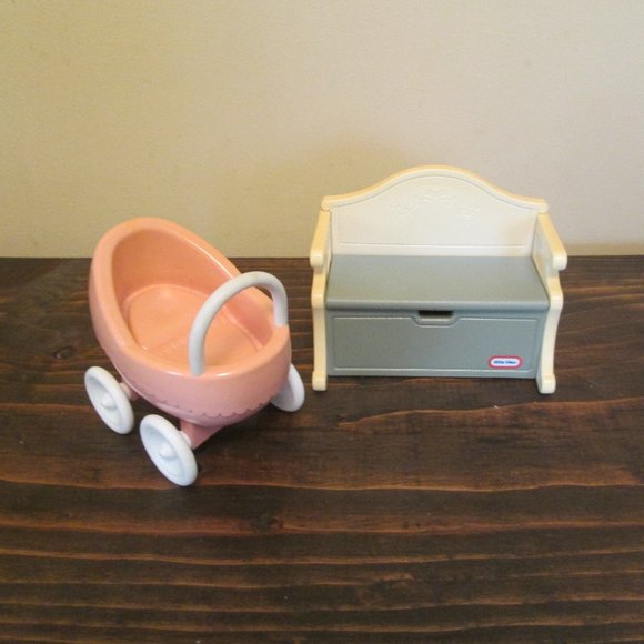 Little Tikes Toys Vintage Little Tikes Dollhouse Furniture Bench